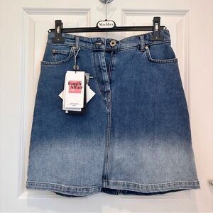 Weekend MaxMara Short Straight line Denim Skirt Sz:MediumUS4/6 Spring/Summer